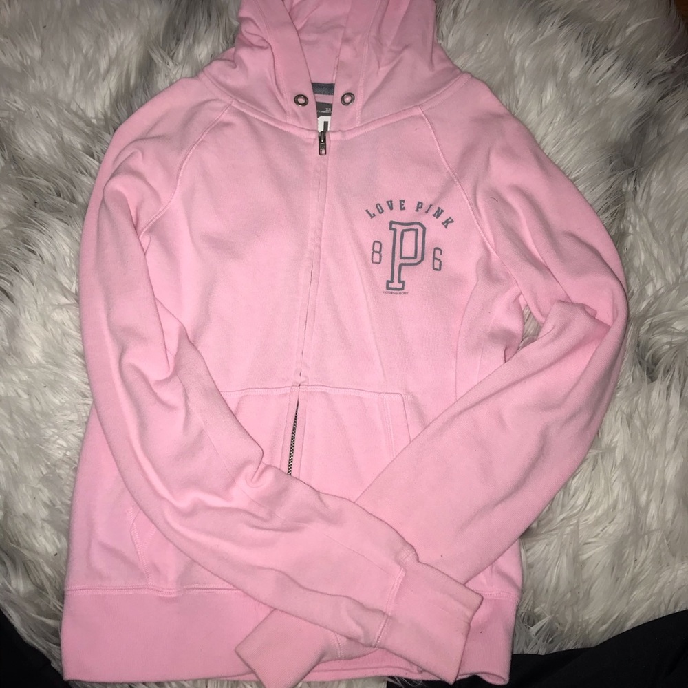 Love pink hoodie